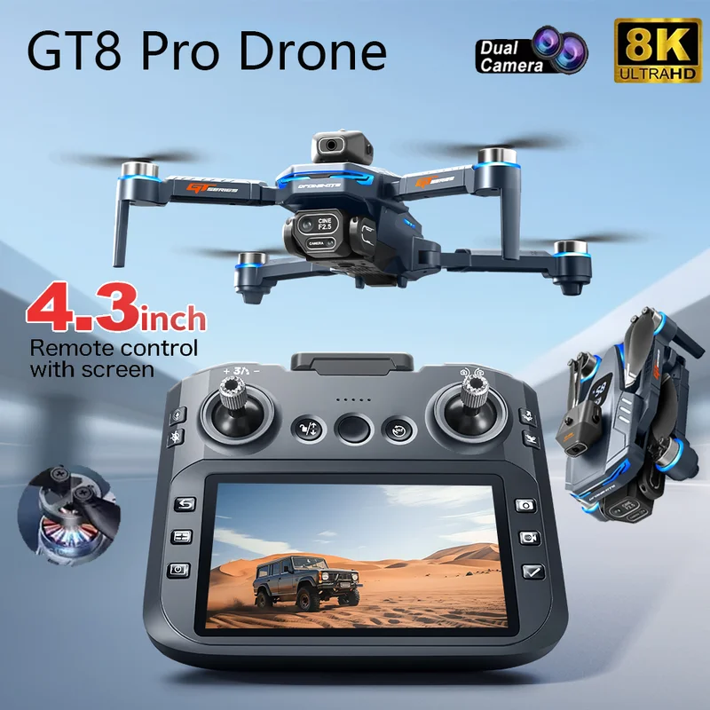 Fpv Drone Charger - 2026 New GT8 Drone GPS 8K