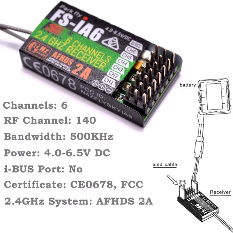 Flysky FS-IA6 Receiver 6CH Dua – Fpv Drone Battery Bewertung und Preis