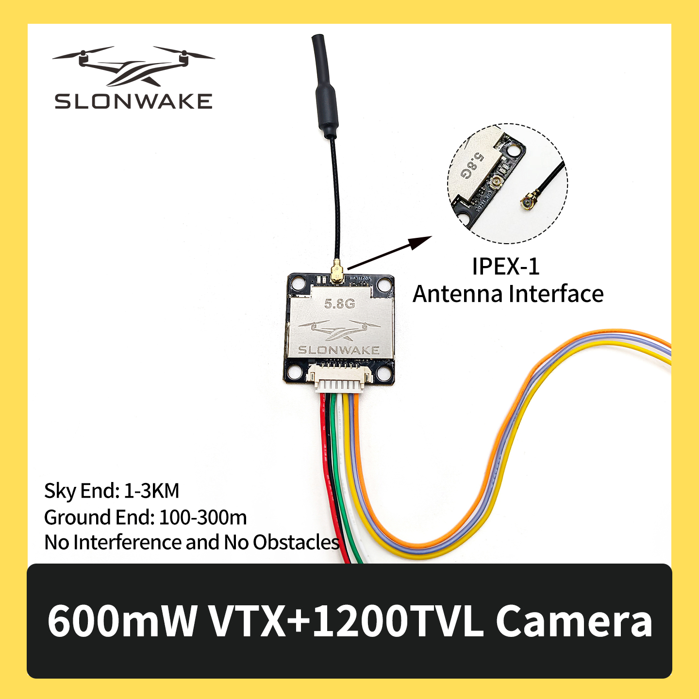 SLONWAKE 5.8G 600mW 7-24V FPV  – Fpv Drone Frame Bewertung und Preis