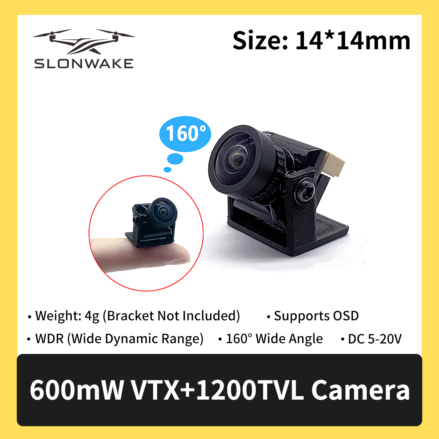 SLONWAKE 5.8G 600mW 7-24V FPV  – Fpv Drone Frame Bewertung und Preis