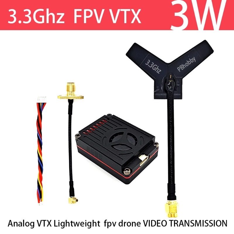 3.3GHz FPV VTX/VRX  3W Analog  – Fpv Drone Vtx Bewertung und Preis