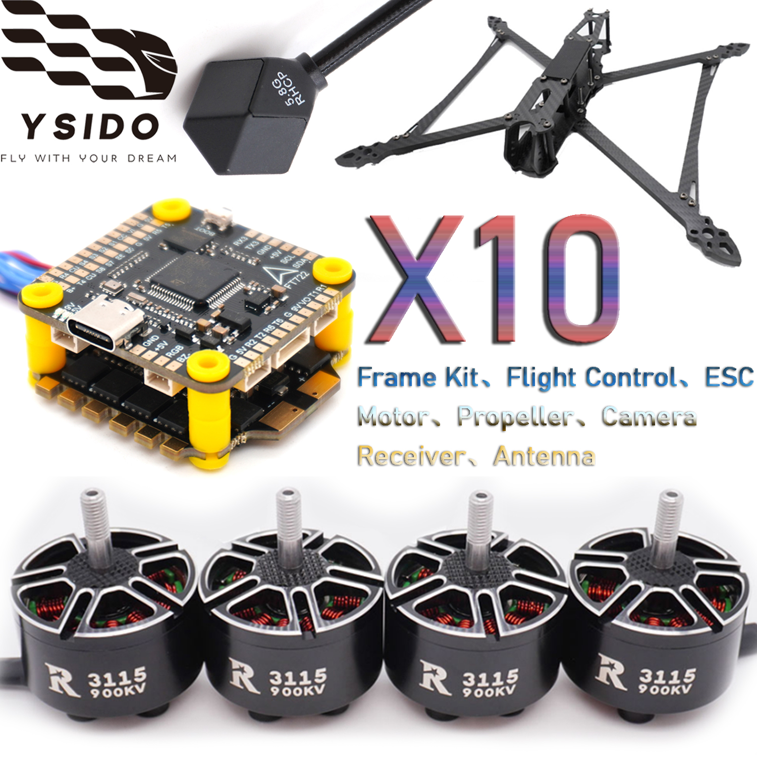 YSIDO RC FPV Drone 427mm Frame – Fpv Drone Tool Kit Bewertung und Preis