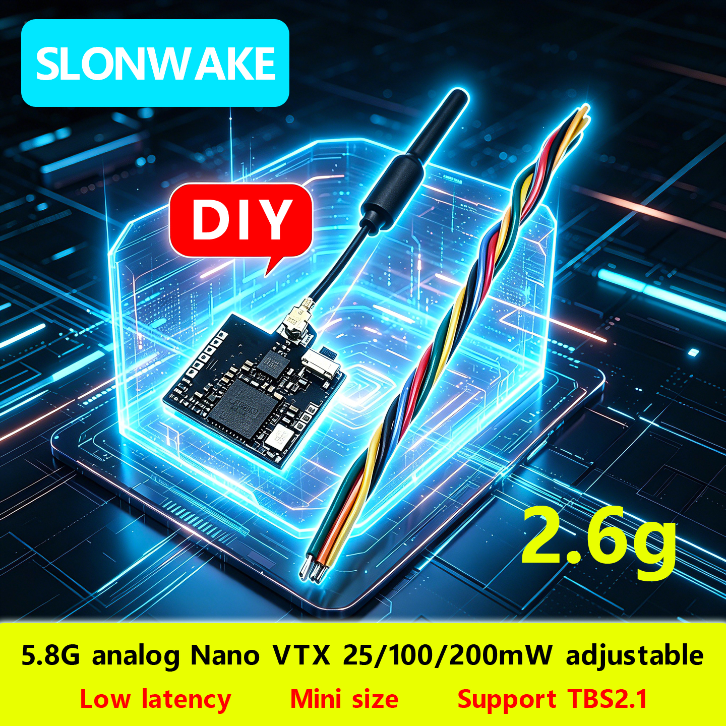 SLONWAKE Nano 5.8G 48CH 200mW  – Fpv Drone Frame Bewertung und Preis
