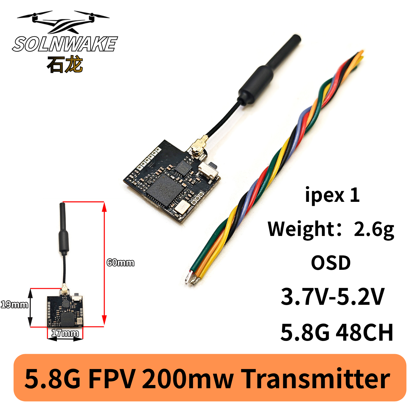 SLONWAKE Nano 5.8G 48CH 200mW  – Fpv Drone Frame Bewertung und Preis