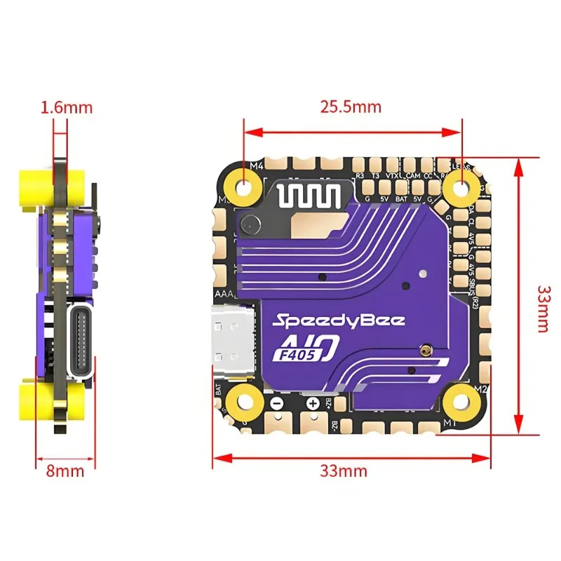 SpeedyBee F405 AIO Flight Cont – Fpv Drone Esc Bewertung und Preis