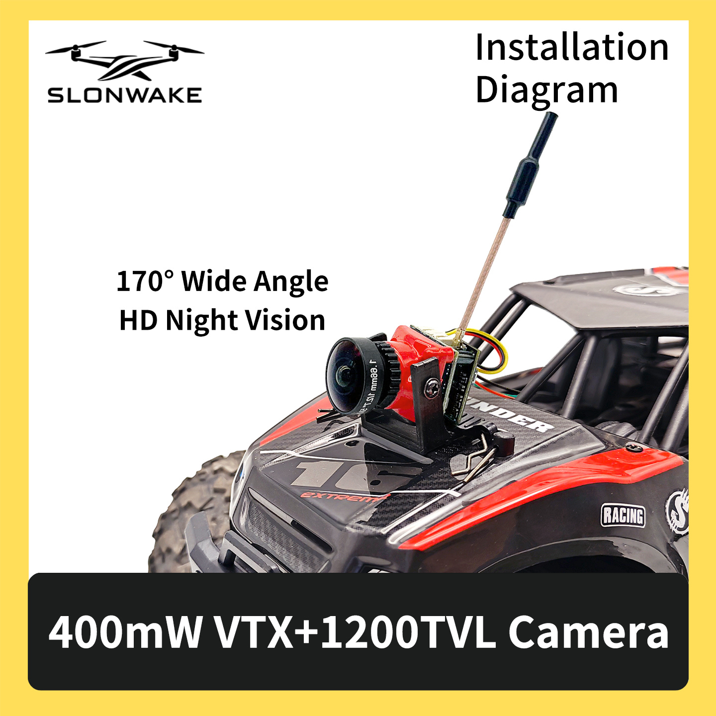 SLONWAKE 5.8G 48CH FPV 400mw V – Fpv Drone Frame Bewertung und Preis