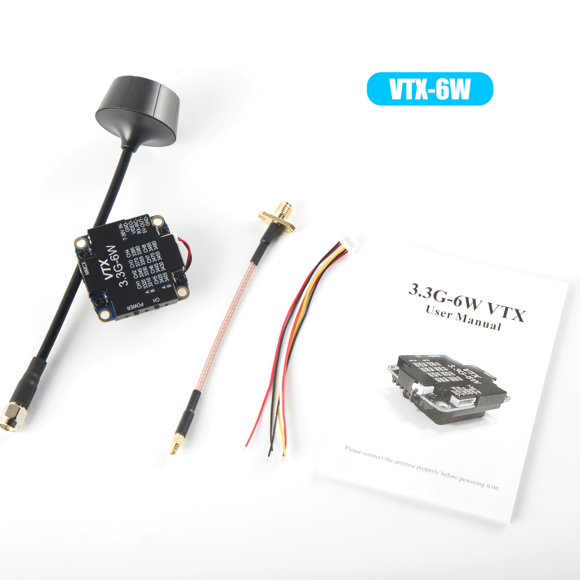 FPV Video Transmitter 3.3G 6W  – Fpv Drone Vtx Bewertung und Preis